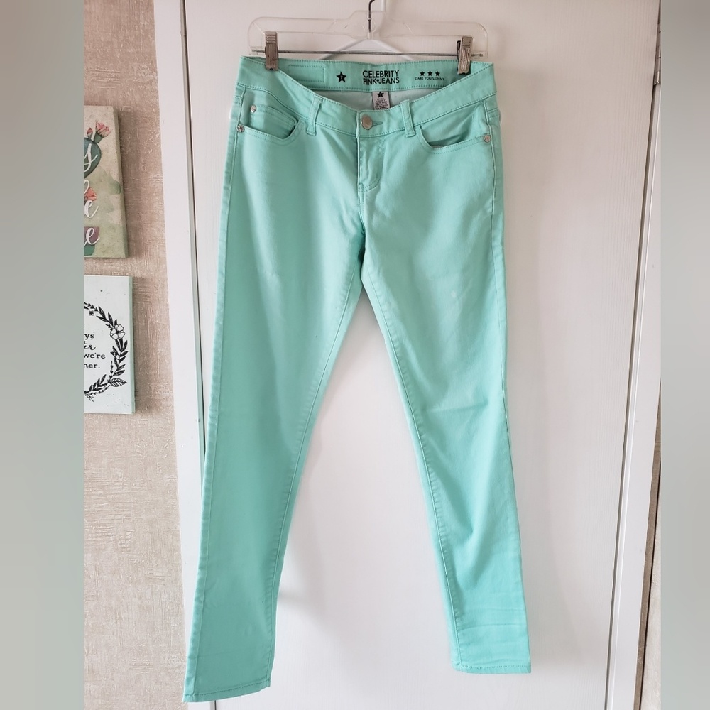 Skinny Jeans (aqua) - stretchy
